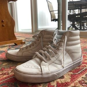 Men's Leather White Vans